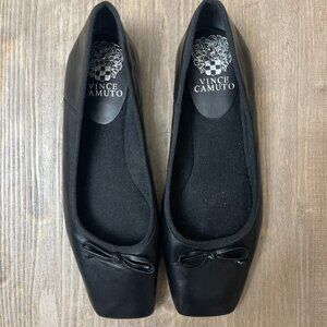 Vince Camuto Black Bow Ballet Flat Size 7